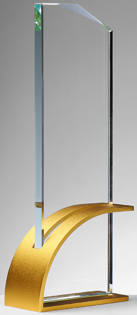 ST68448 Glasaward mit Metall