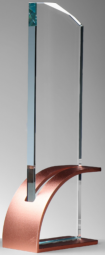 ST68450 Glasaward mit Metall