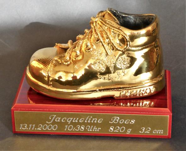 Babyschuhe vergolden versilbern verkupfern