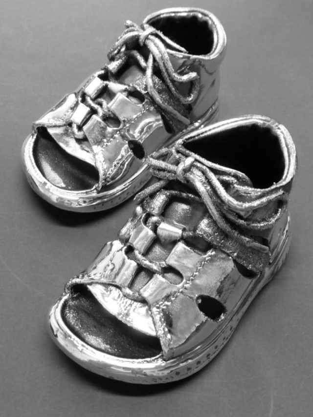 Babyschühchen versilbert