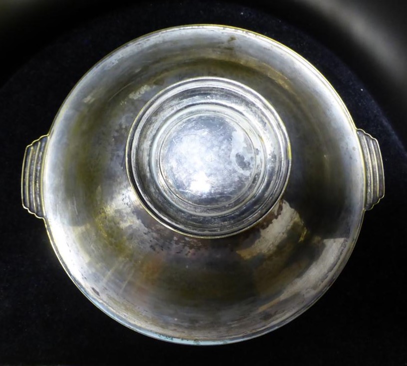 Schale Tablett Korpus neu versilbern 4