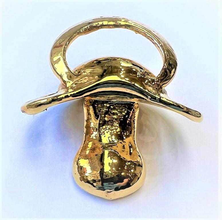 Schnuller vergoldet Galvanik