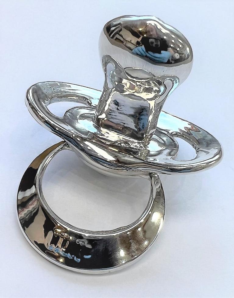 Schnuller versilbert Galvanik