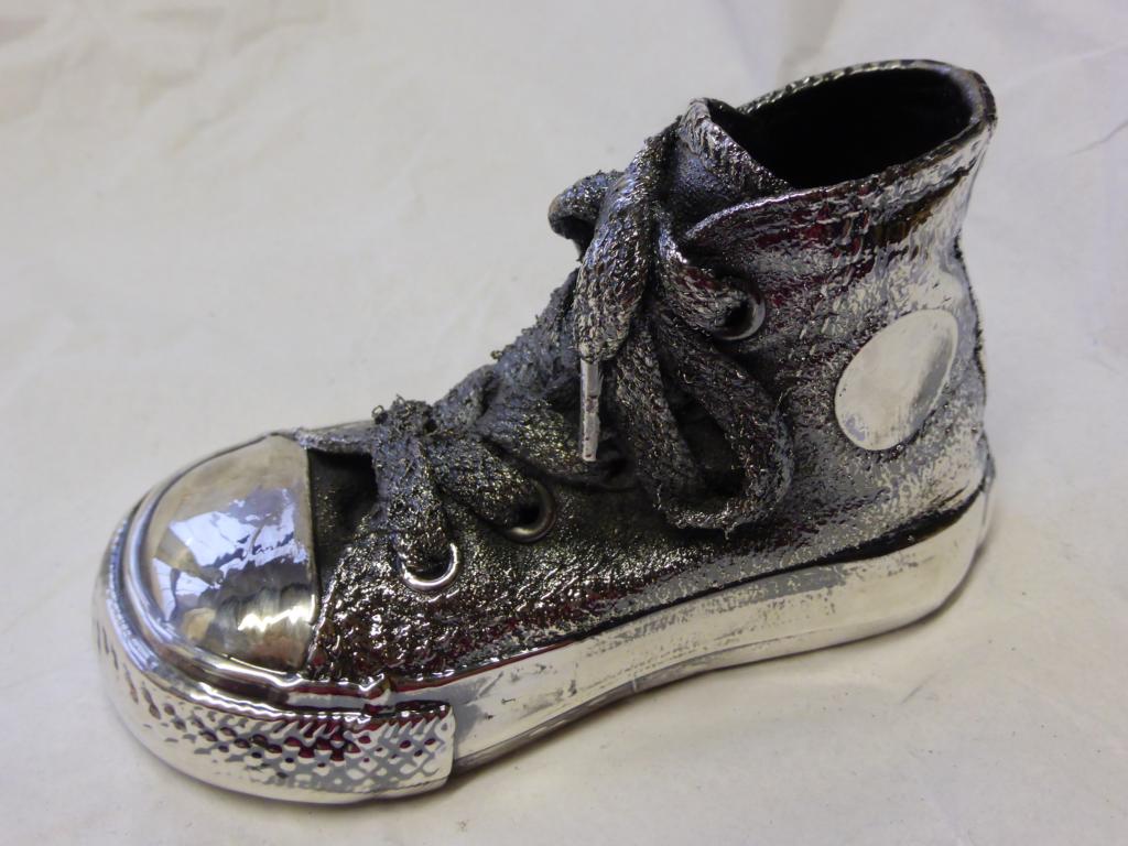 Schuh versilbert - Kopie