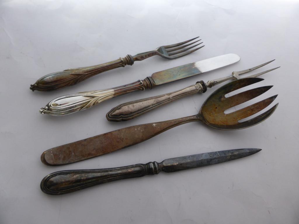 versilbert Besteck aufarbeiten 1