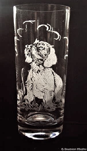 Glasgravur Hund