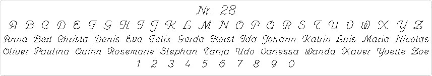 Schrift Nr. 28