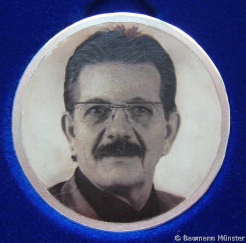 Lasergravur -Foto- auf Silbermedaille