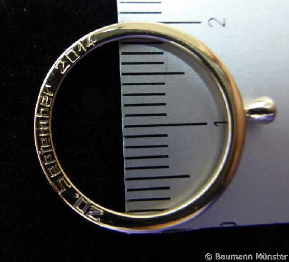 Ringgravur..1 mm Schrifthohe
