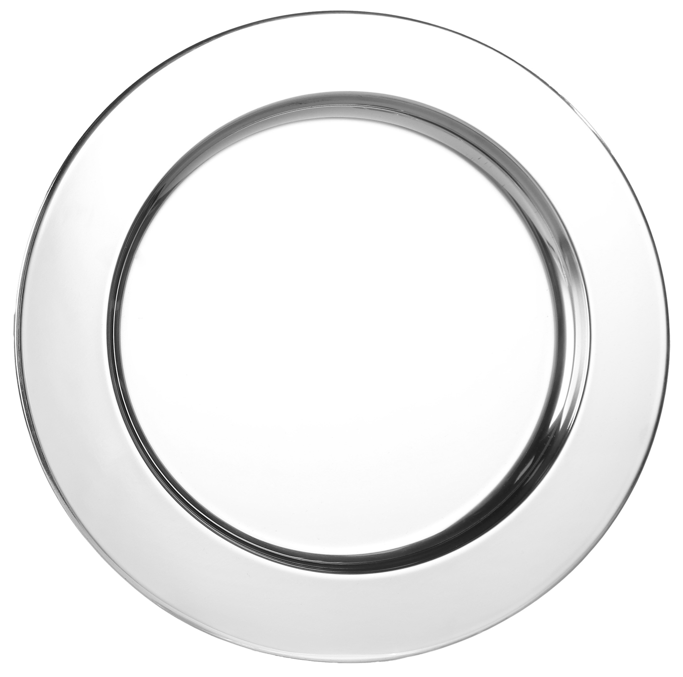 Edelstahlteller poliert ST1301 silberfarbig