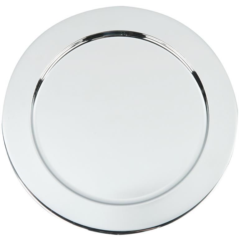 Metallteller Edelstahllook  D341 x