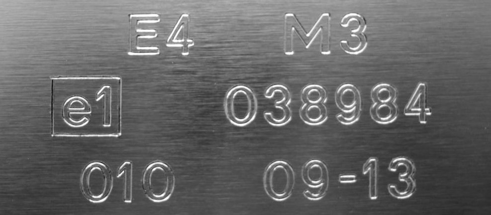 Typenschild Edelstahllook1