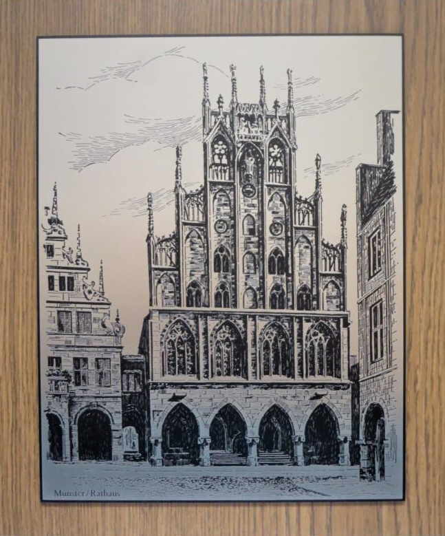 Münster Rathaus Zinn Bild