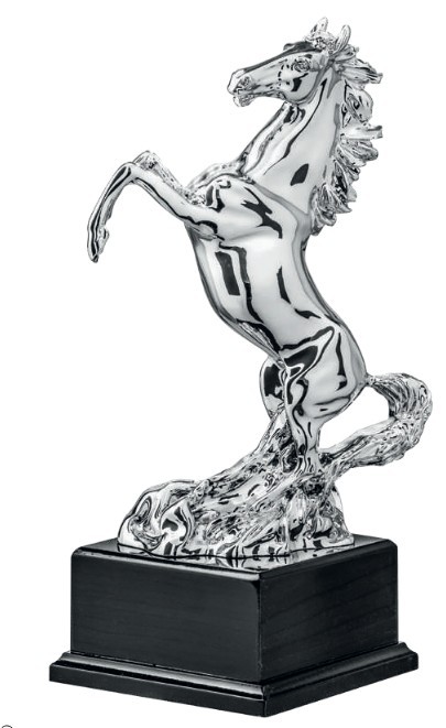 Pferdefigur versilbert